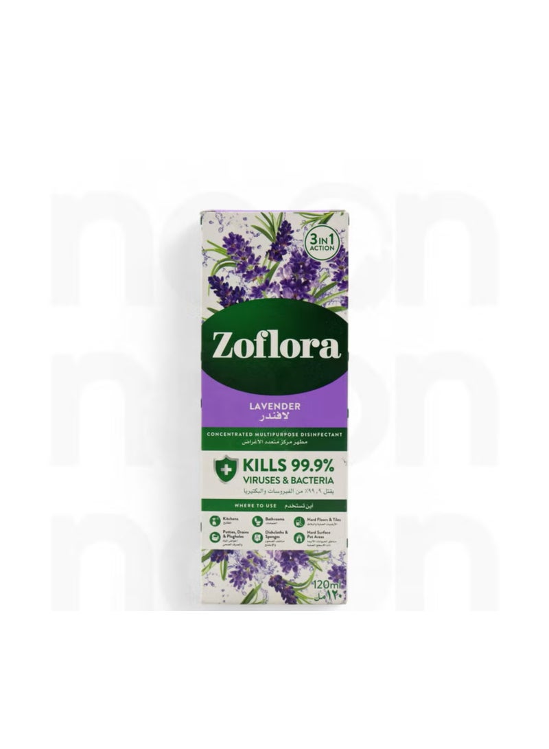 Zoflora Multi-Purpose Concentrated Disinfectant Lavender 120ml - Image 4